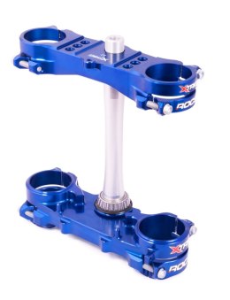 XTRIG PÓŁKI ZAWIESZENIA PRZEDNIEGO ROCS TECH TRIPLE CLAMPS YAMAHA YZ 250 15- 23; FANTIC XX 21- 24 OFFSET 25MM KOLOR NIEB